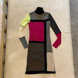 FUZZI Nieman Marcus Exclusive color block dress